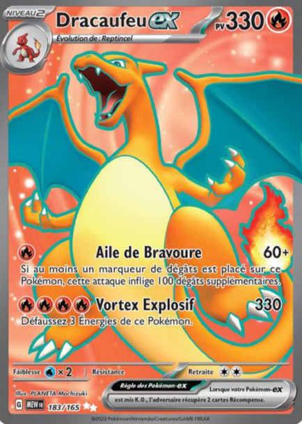 Dracaufeu Ex - 183/165 - Full Art French