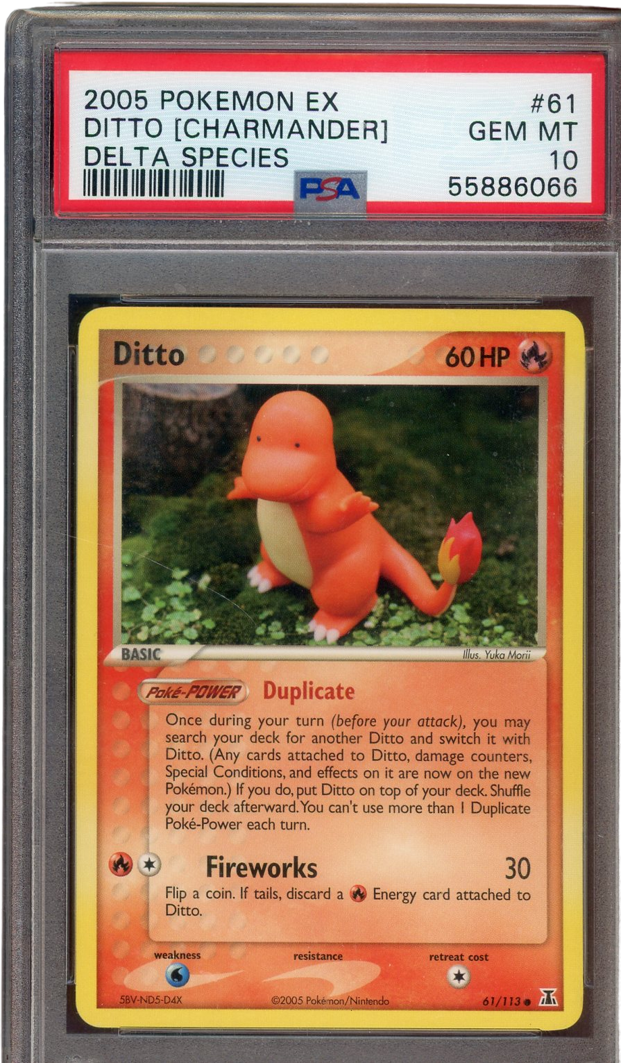 PSA 10 DITTO (CHARMANDER) DELTA SPECIES 