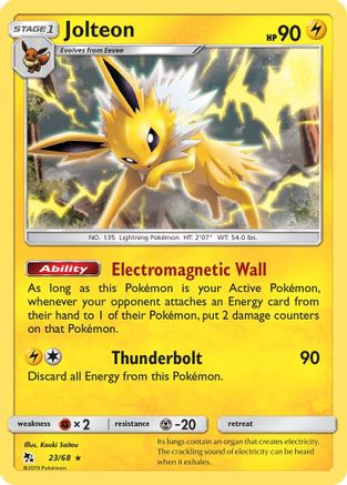 Jolteon (23/68) - Hidden Fates Reverse Holofoil