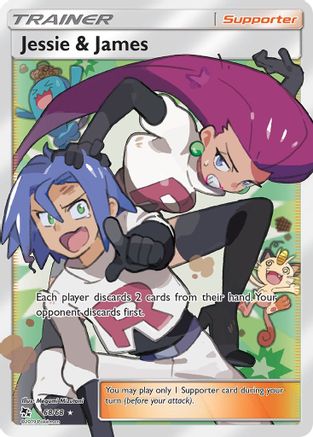 Jessie & James (Full Art) (68/68) - Hidden Fates Holofoil