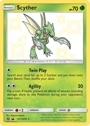 Scyther (SV1/SV94) - Hidden Fates Shiny Vault Holofoil
