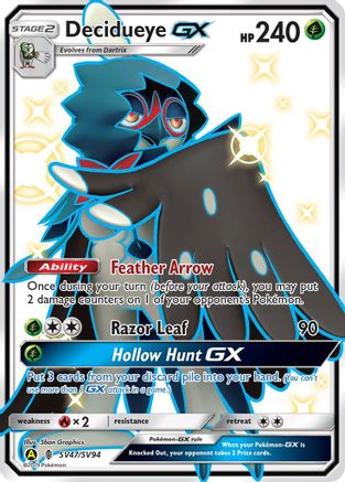 Decidueye GX (SV47/SV94) - Hidden Fates Shiny Vault Holofoil