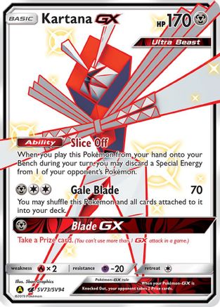 Kartana GX (SV73/SV94) - Hidden Fates Shiny Vault Holofoil