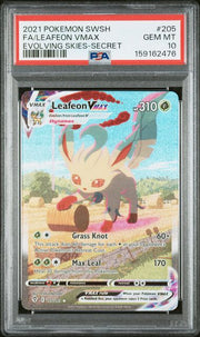 PSA 10 LEAFEON VMAX EVOLVING SKIES
