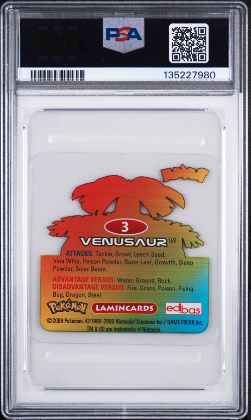 PSA Card Back