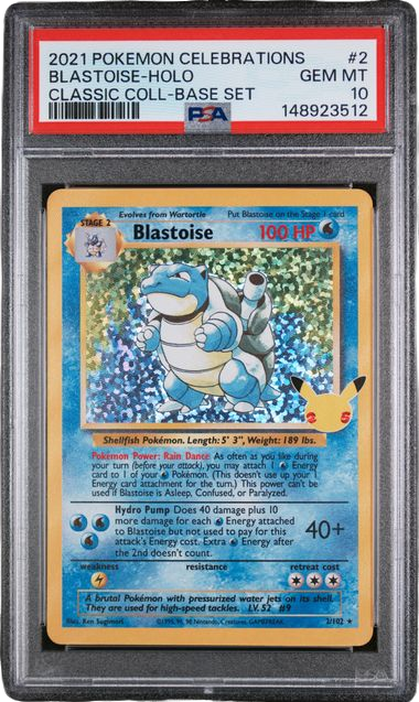 PSA 10 BLATOISE HOLO CLASSIC COLL-BASE SET