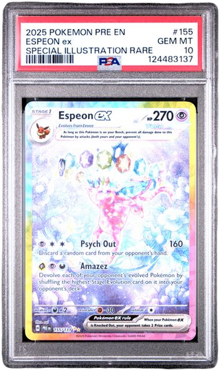 PSA 10 Espeon Ex Prismatic Evolutions