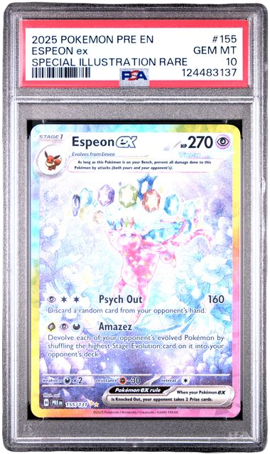 PSA 10 Espeon Ex Prismatic Evolutions 