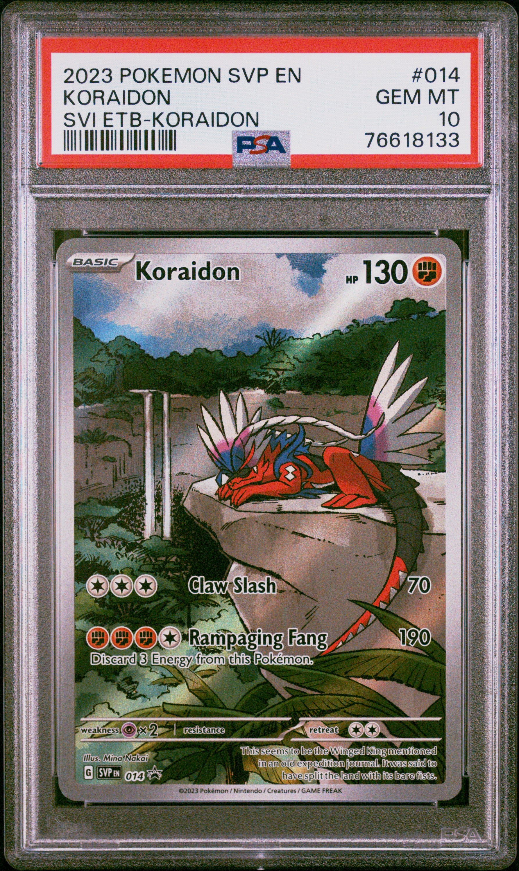 PSA 10 KORAIDON SVI ETB-KORAIDON