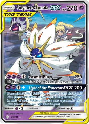 Solgaleo & Lunala GX (75/236) - SM  Cosmic Eclipse Holofoil
