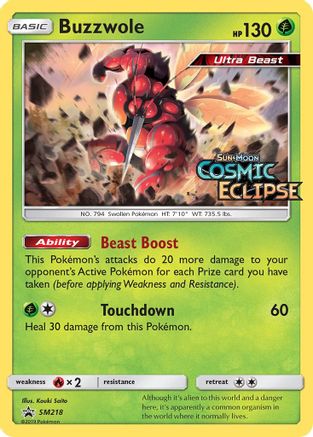 Buzzwole (Prerelease) (SM218/248) - SM Promos Holofoil
