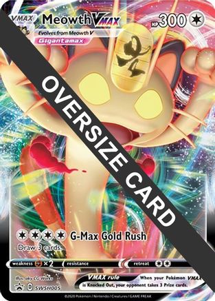 Meowth VMAX (SWSH005) - Jumbo Cards Holofoil