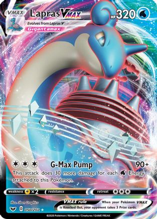 Lapras VMAX (50/202) - SWSH01 Sword & Shield Base Set Holofoil