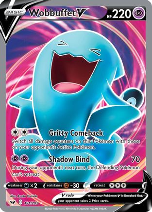 Wobbuffet V (Full Art) (191/202) - SWSH01 Sword & Shield Base Set Holofoil