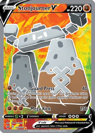 Stonjourner V (Full Art) (193/202) - SWSH01 Sword & Shield Base Set Holofoil