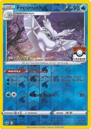 Frosmoth (League Challenge) [1st Place] (64/202) - League & Championship Cards Reverse Holofoil