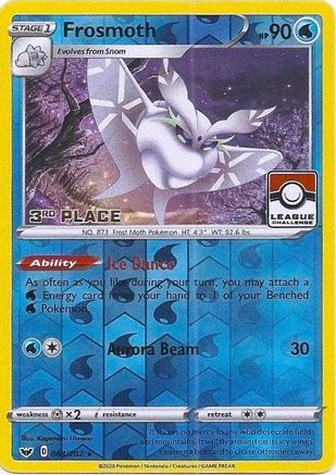 Frosmoth (League Challenge) [3rd Place] (64/202) - League & Championship Cards Reverse Holofoil