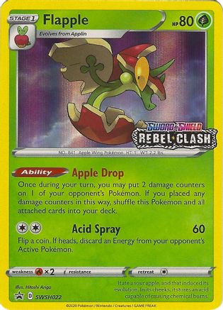 Flapple (Prerelease) (SWSH022/307) - SWSH Sword & Shield Promo Cards Holofoil
