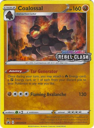 Coalossal (Prerelease) (SWSH024/307) - SWSH Sword & Shield Promo Cards Holofoil