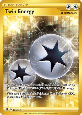 Twin Energy (Secret) (209/192) - SWSH02 Rebel Clash Holofoil