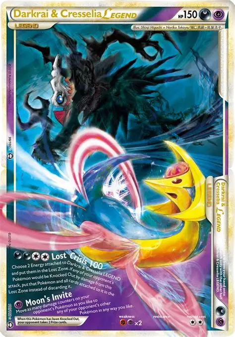 Darkrai & Cresselia Legend [Set of 2] (99/102 & 100/102) Triumphant 