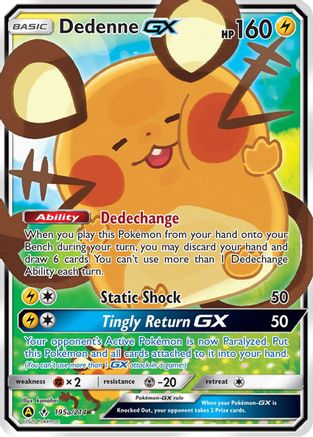 Dedenne GX (195a/214) - Alternate Art Promos Holofoil