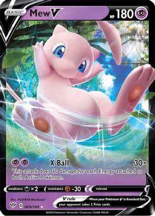 Mew V (69/189) - SWSH03 Darkness Ablaze Holofoil