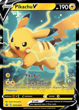 Pikachu V (SWSH063/307) - SWSH Sword & Shield Promo Cards Holofoil