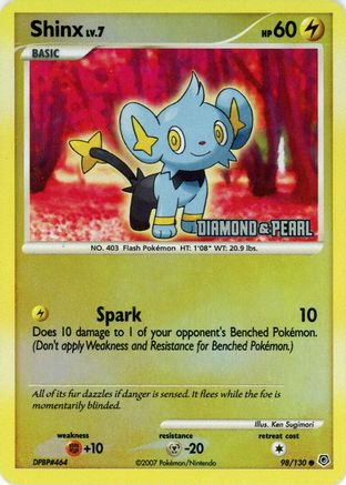 Shinx [Diamond & Pearl] (98/130) - Burger King Promos Reverse Holofoil