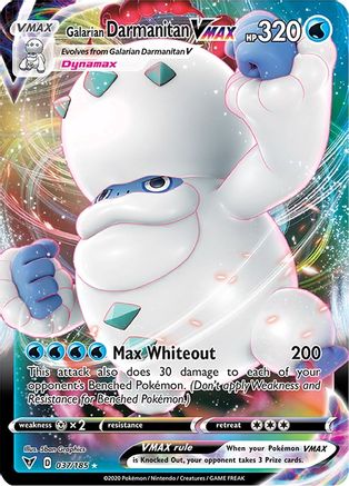 Galarian Darmanitan VMAX (37/185) - SWSH04 Vivid Voltage Holofoil