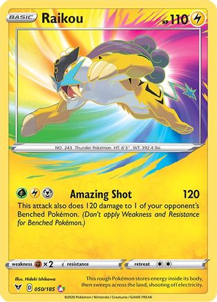 Raikou (50/185) - SWSH04 Vivid Voltage Holofoil