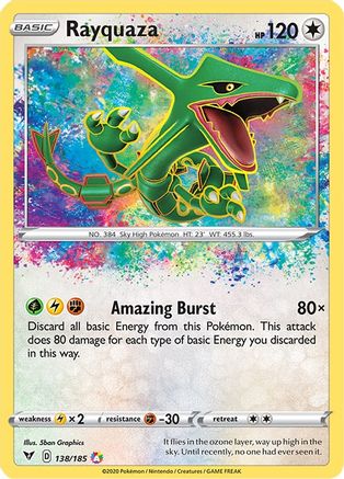 Rayquaza (138/185) - SWSH04 Vivid Voltage Holofoil