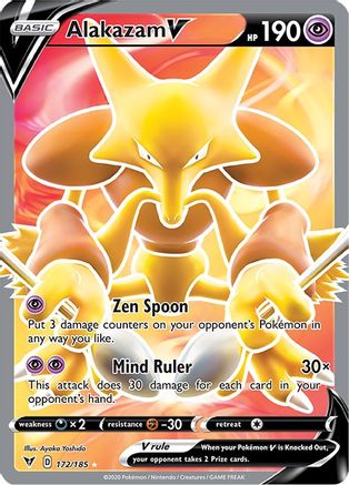 Alakazam V (Full Art) (172/185) - SWSH04 Vivid Voltage Holofoil