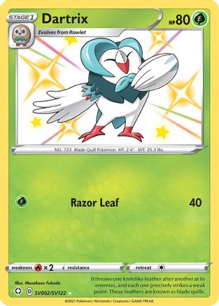 Dartrix (SV002/SV122) - Shining Fates Shiny Vault Holofoil