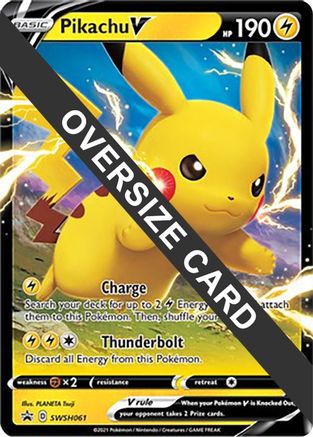 Pikachu V (SWSH061) - Jumbo Cards Holofoil