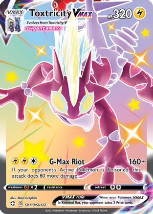 Toxtricity VMAX (SV113/SV122) - Shining Fates Shiny Vault Holofoil