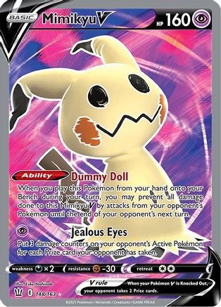 Mimikyu V (Full Art) (148/163) - SWSH05 Battle Styles Holofoil