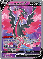 Galarian Moltres V (Full Art) (176/198) - SWSH06 Chilling Reign Holofoil