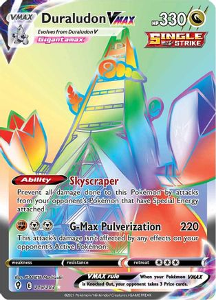 Duraludon VMAX (Secret) (219/203) - SWSH07 Evolving Skies Holofoil