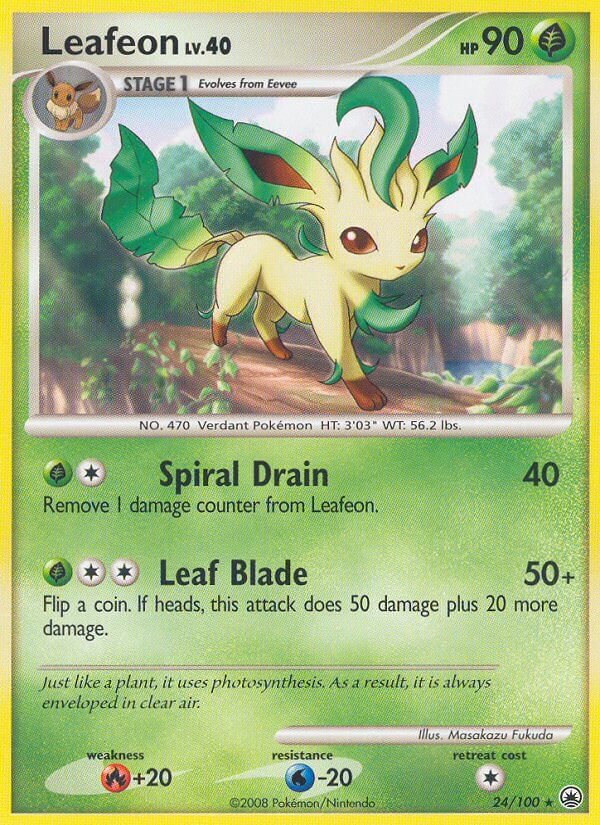 PSA 9Leafeon #24/100 Majestic Dawn