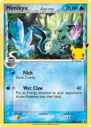 Mimikyu (Delta Species) (SWSH136/307) - SWSH Sword & Shield Promo Cards Holofoil