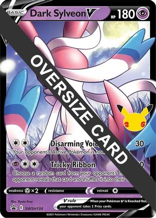 Dark Sylveon V (SWSH134) - Jumbo Cards Holofoil