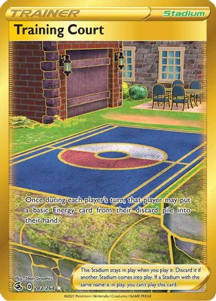 Training Court (Secret) (282/264) - SWSH08 Fusion Strike Holofoil