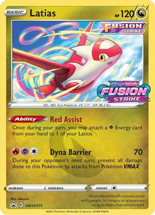 Latias (Prerelease) (SWSH171/307) - SWSH Sword & Shield Promo Cards Holofoil