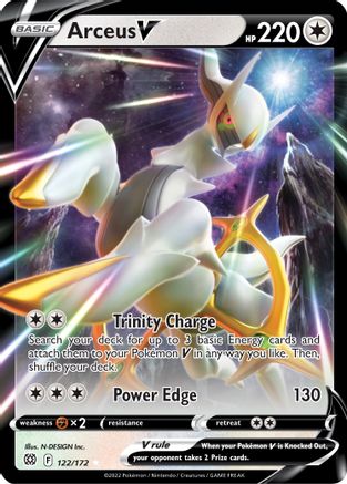 Arceus V (122/172) - SWSH09 Brilliant Stars Holofoil