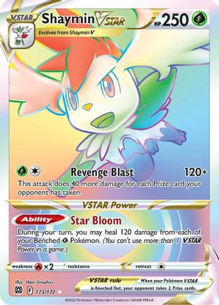 Shaymin VSTAR (Secret) (173/172) - SWSH09 Brilliant Stars Holofoil