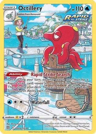 Octillery (TG03/TG30) - SWSH09 Brilliant Stars Trainer Gallery Holofoil