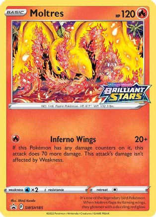 Moltres (SWSH185/307) - SWSH Sword & Shield Promo Cards Holofoil