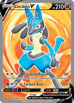 Lucario V (SWSH213/307) - SWSH Sword & Shield Promo Cards Holofoil