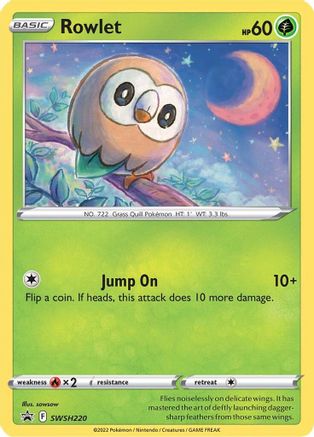 Rowlet (SWSH220/307) - SWSH Sword & Shield Promo Cards Holofoil